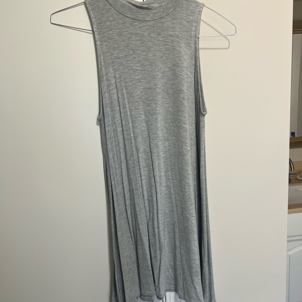 Soprano Heather Gray High-Neck Swing dress